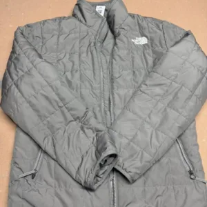The North Face Men's Grey and Black Coat