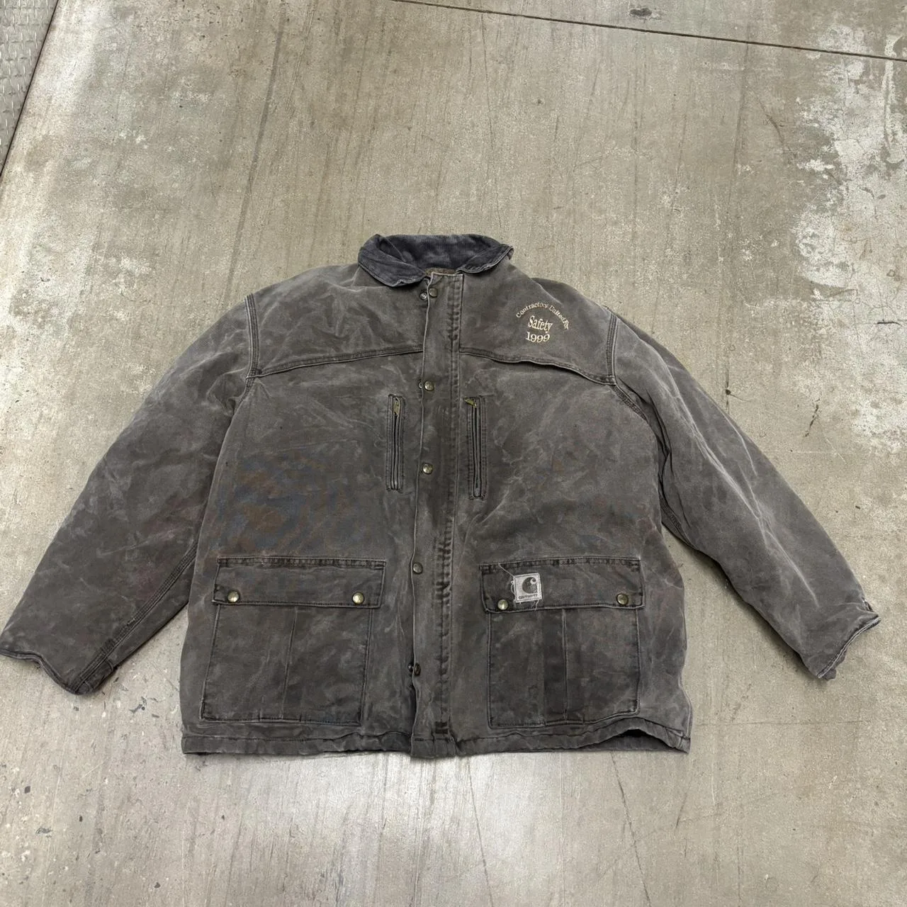 Carhartt Men's Grey and Brown Coat - Image 2