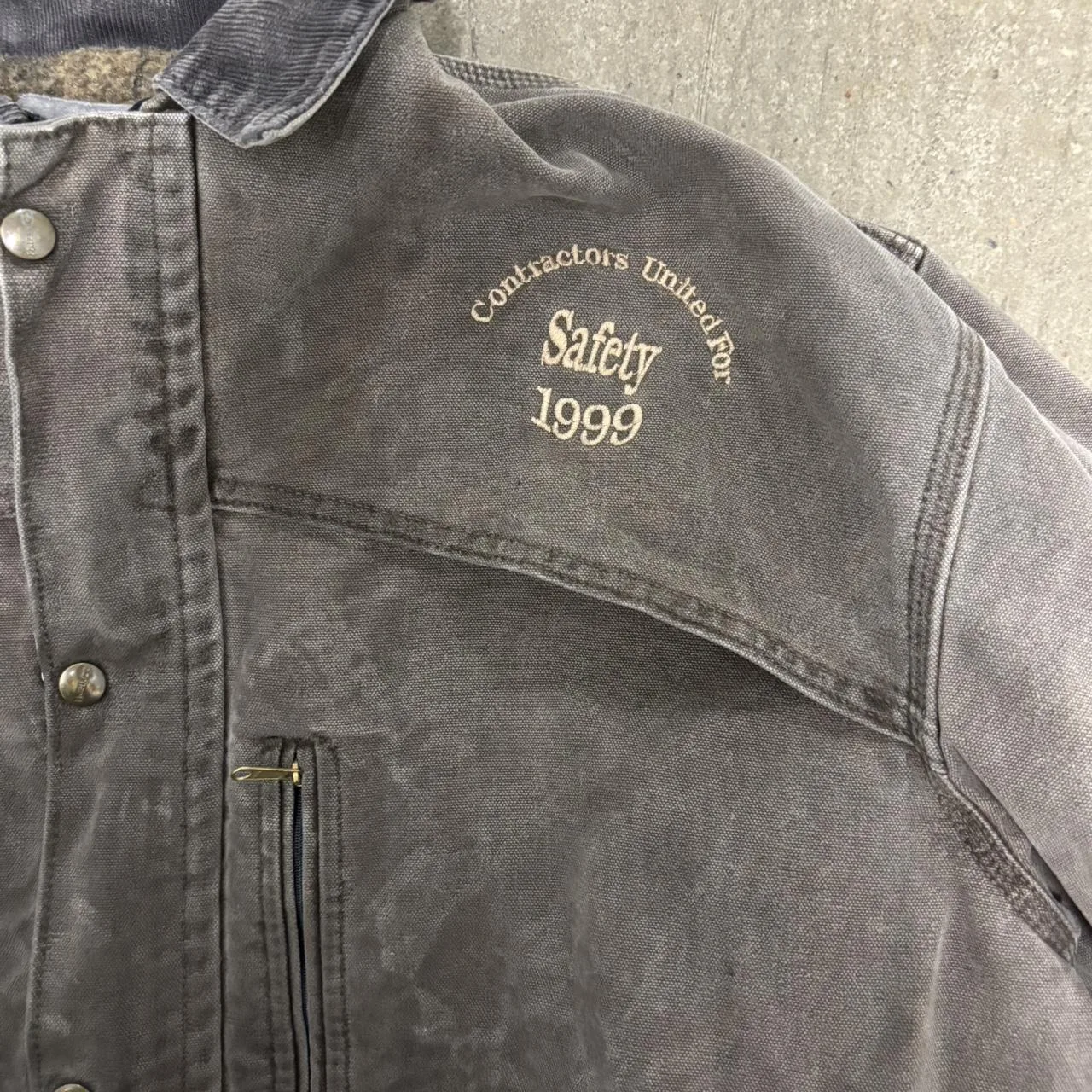 Carhartt Men's Grey and Brown Coat - Image 4