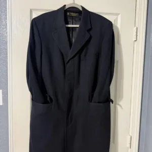 Brooks Brothers Men's Black and Navy Coat