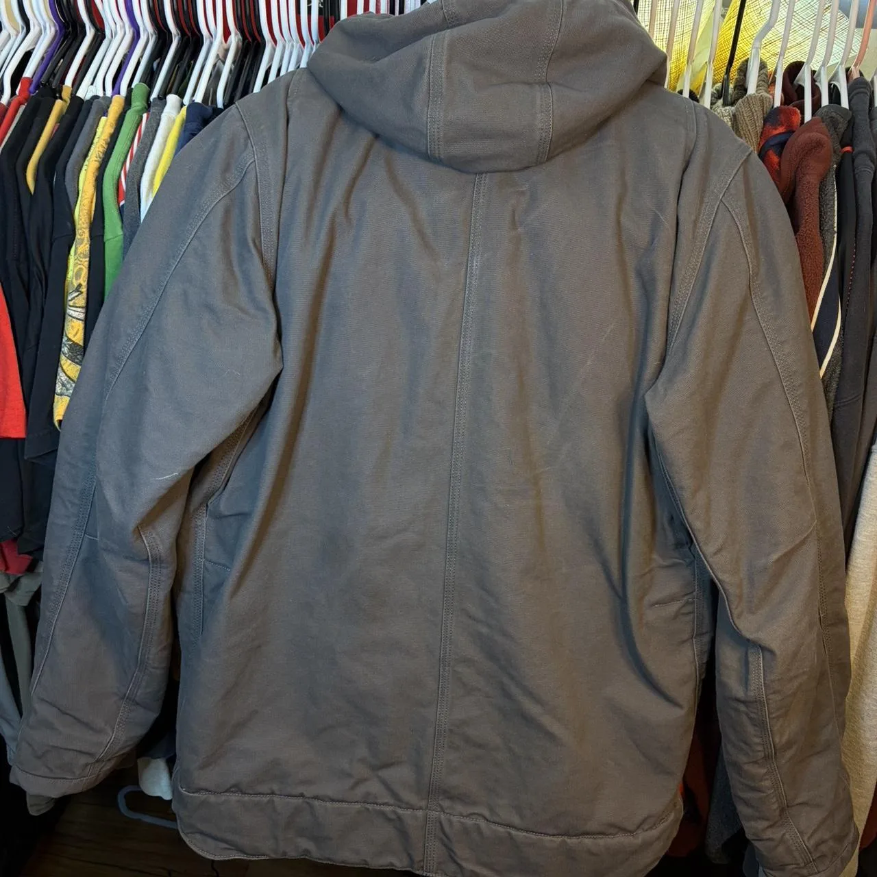 Carhartt Men's Grey and Black Coat - Image 3