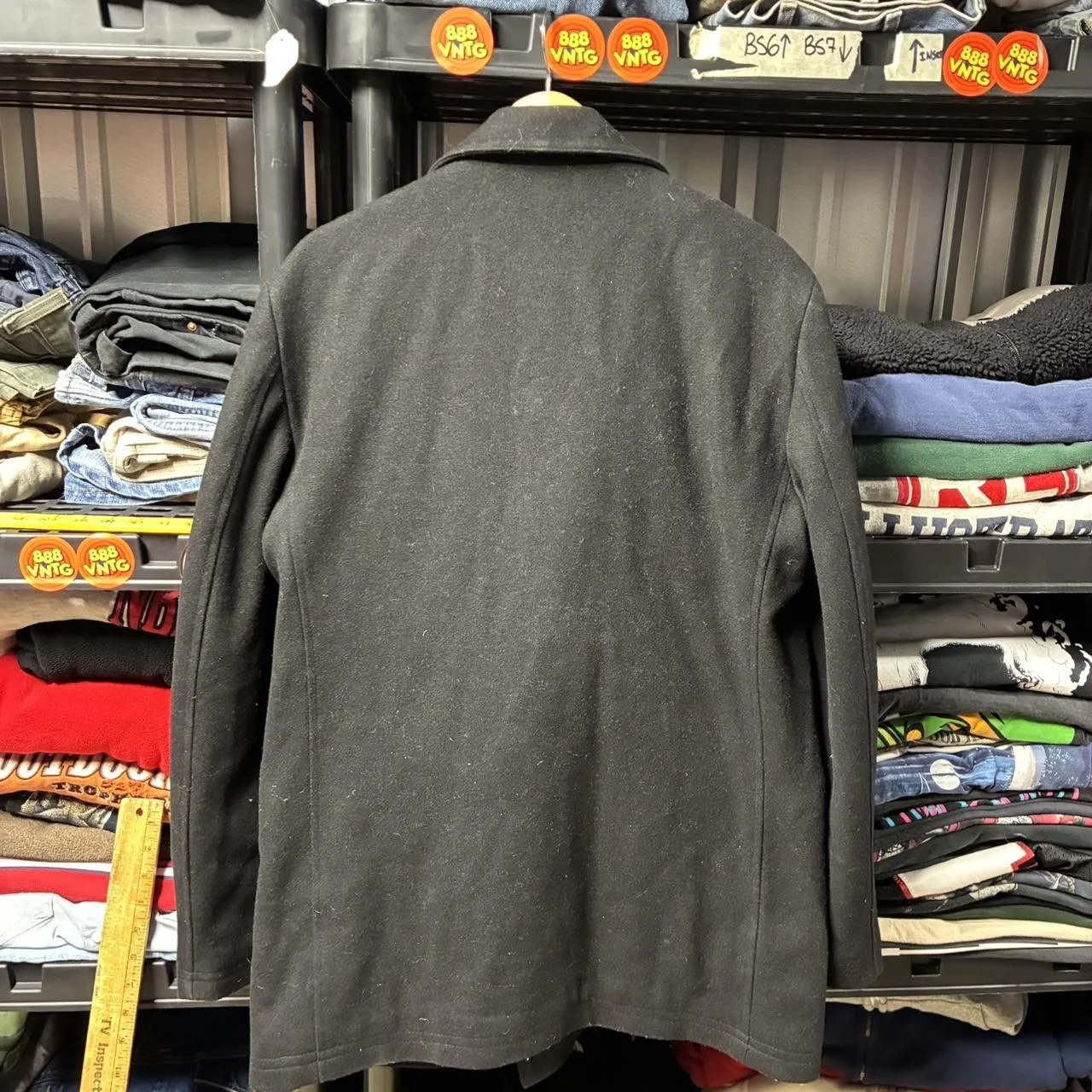 Polo Ralph Lauren Men's Black and Navy Coat - Image 5