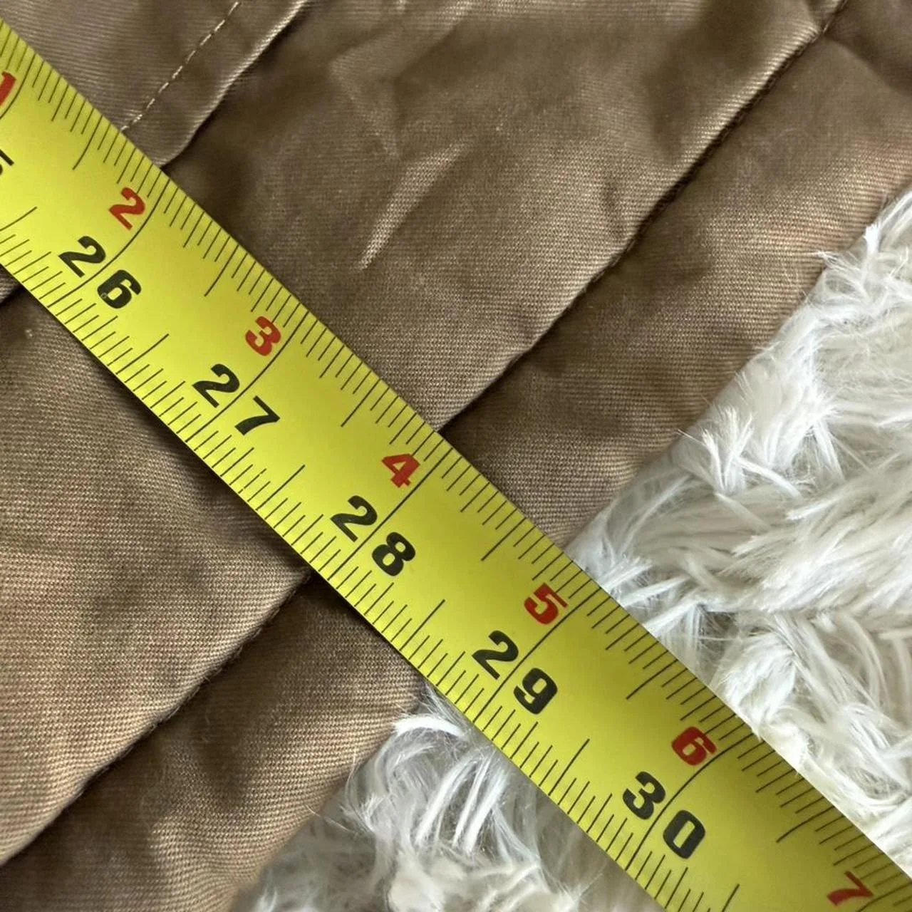 Men's Tan and Khaki Coat - Image 4