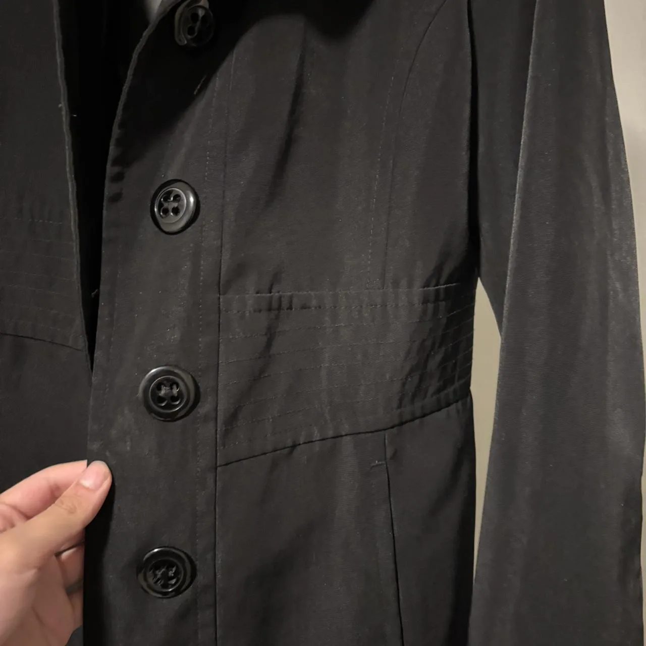 Men's Black Coat - Image 2