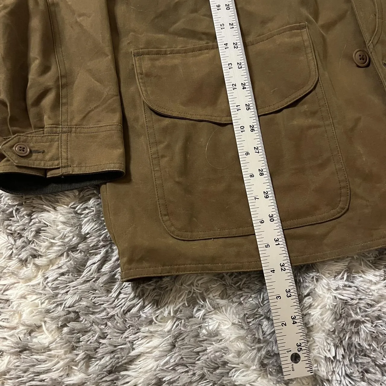 L.L.Bean Men's Brown and Khaki Coat - Image 5