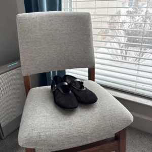 Steve Madden Women's Black and Grey Ballet-shoes