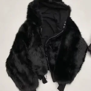 (+) People Men's Black Coat