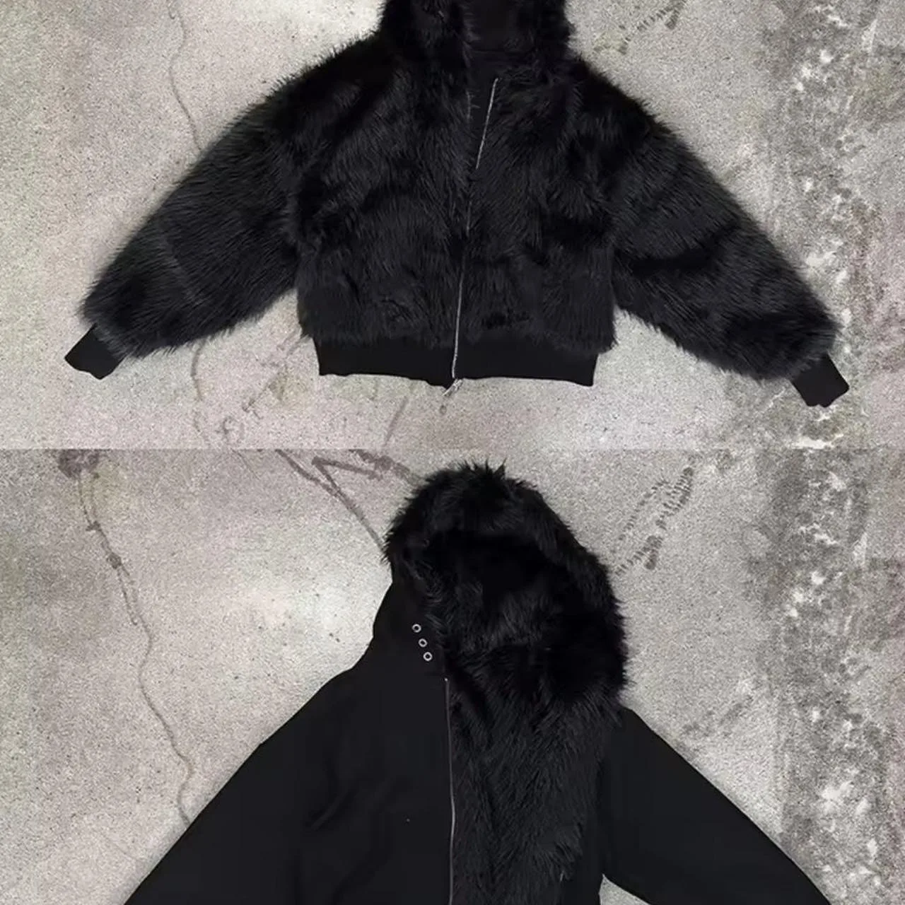 (+) People Men's Black Coat - Image 2