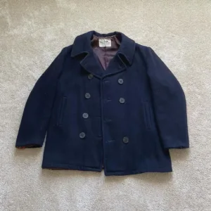 Men's Navy and Black Coat