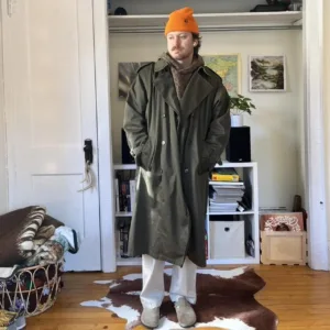 Men's Khaki and Green Coat