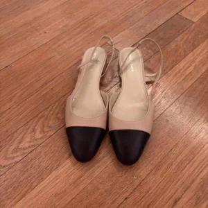 Marc Fisher Women's Tan and Black Ballet-shoes