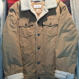 Calvin Klein Men's Tan and Brown Coat