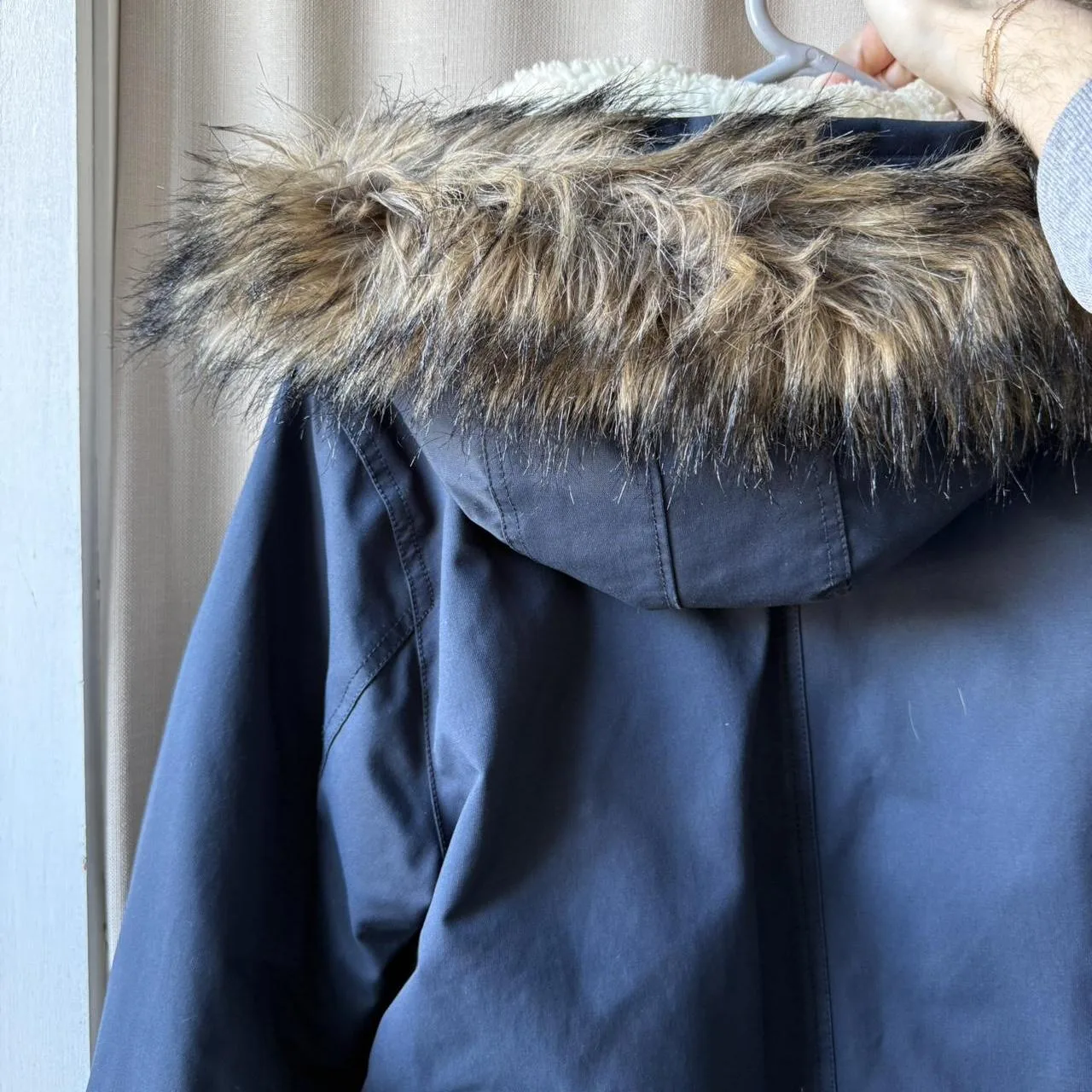Abercrombie & Fitch Men's Navy and Blue Coat