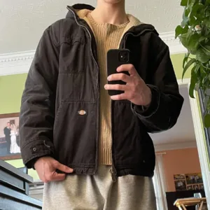 Dickies Men's Black and Brown Coat