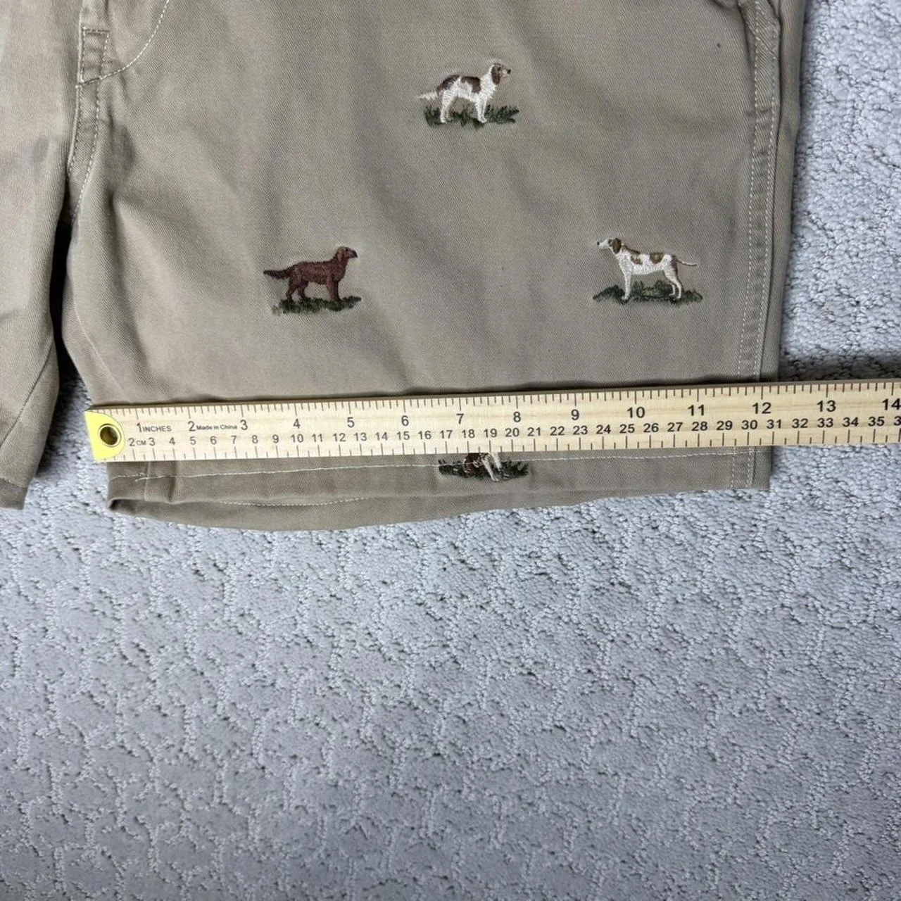 Polo Ralph Lauren Men's Tan and Cream Shorts - Image 5