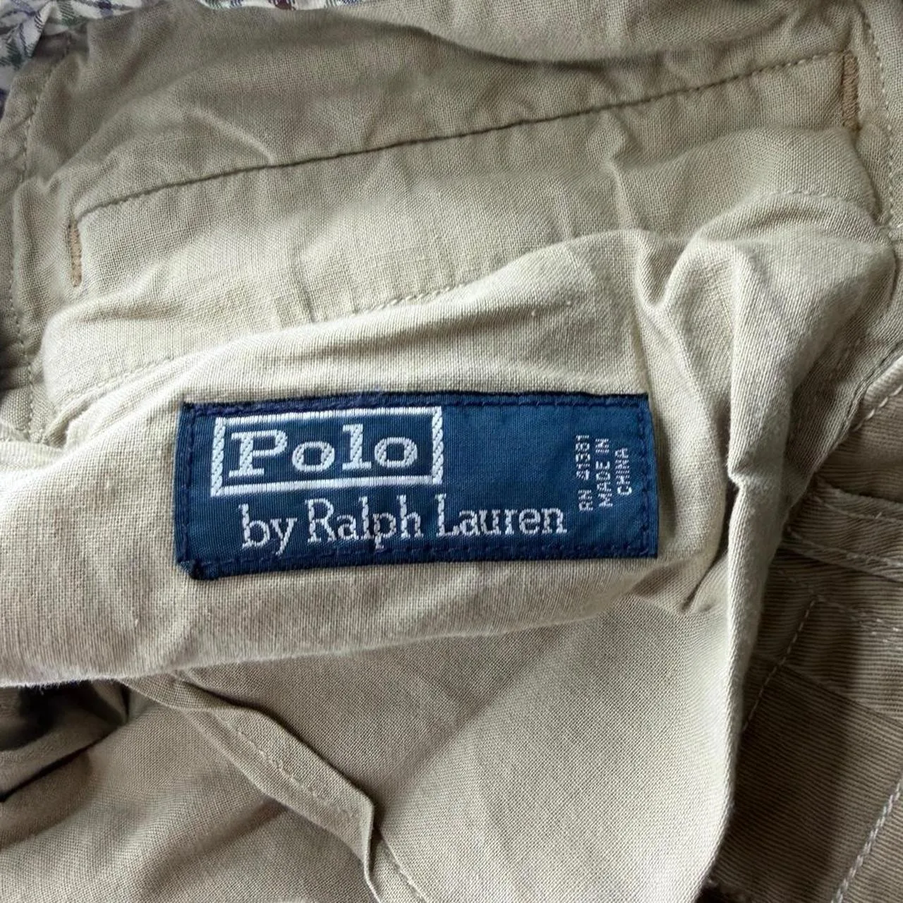 Polo Ralph Lauren Men's Tan and Cream Shorts - Image 6