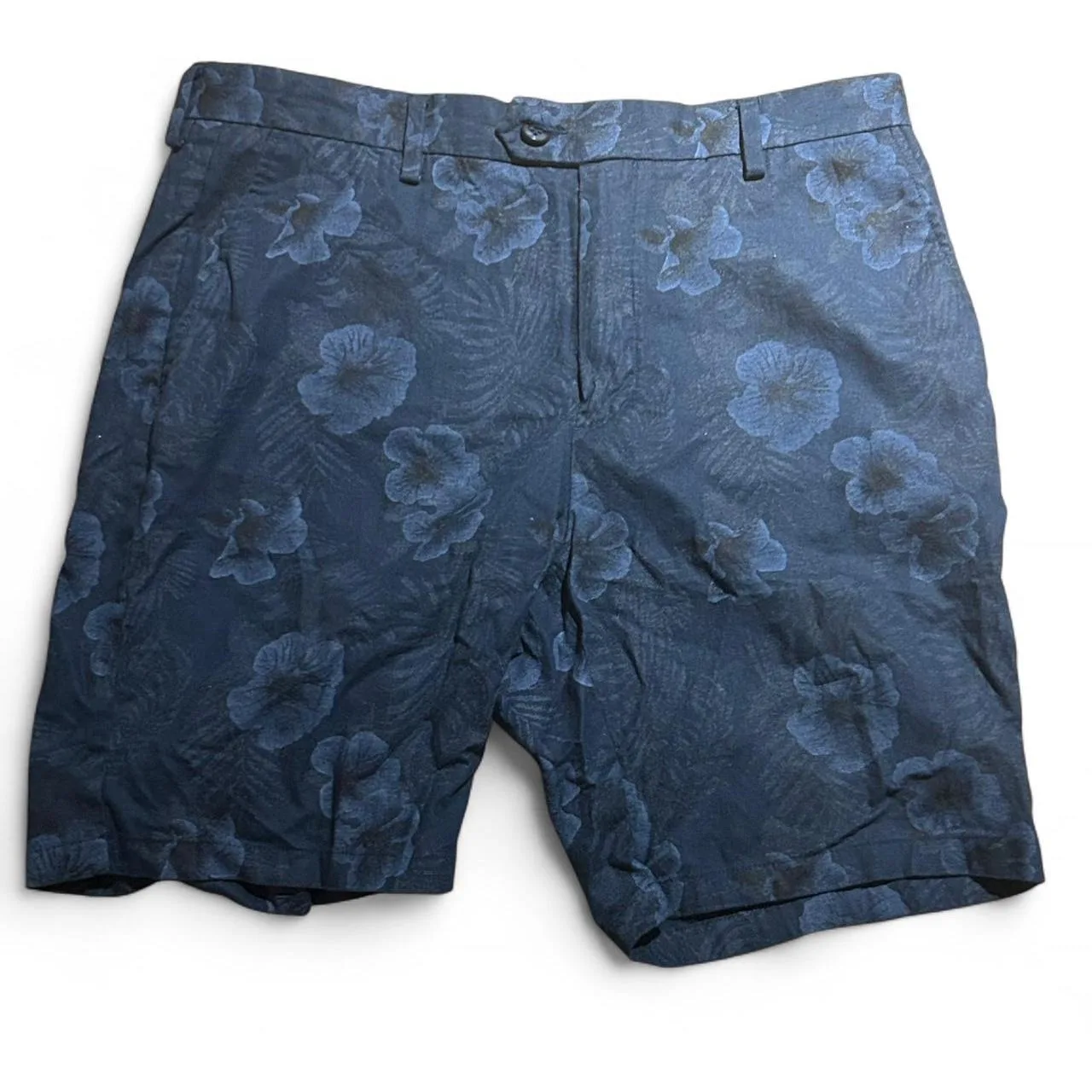 Joseph Abboud Men's Blue and Navy Shorts