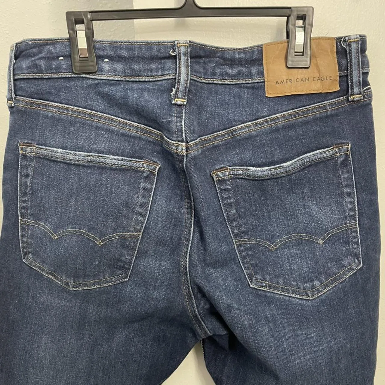 American Eagle Outfitters Men's Navy and Blue Shorts - Image 2