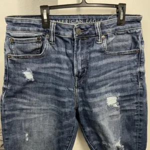 American Eagle Outfitters Men's Blue and Navy Shorts