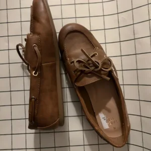 Women's Brown and Tan Boat-shoes